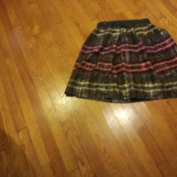 plaid skirk with muti colors   Size 4 Trina Turk - Picture 2 of 3